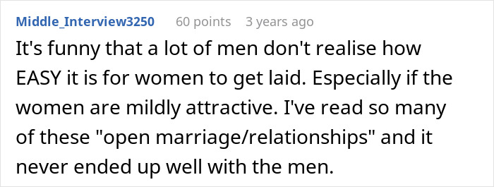Guy Learns The Hard Way That An &#8220;Open Marriage&#8221; Is Way More Fun For His Wife Than Him