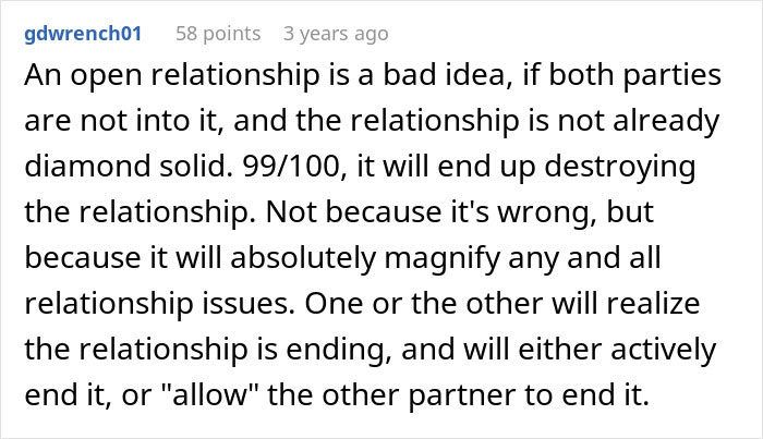 Guy Learns The Hard Way That An &#8220;Open Marriage&#8221; Is Way More Fun For His Wife Than Him