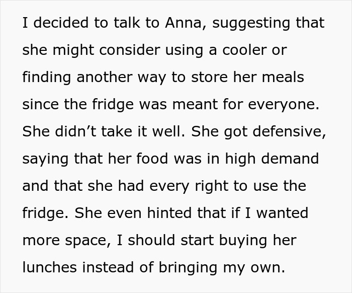 Office Drama Ensues When Man Can’t Find Space In The Office Fridge To Put His Lunch, Involves HR