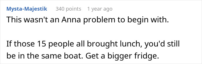 Office Drama Ensues When Man Can’t Find Space In The Office Fridge To Put His Lunch, Involves HR