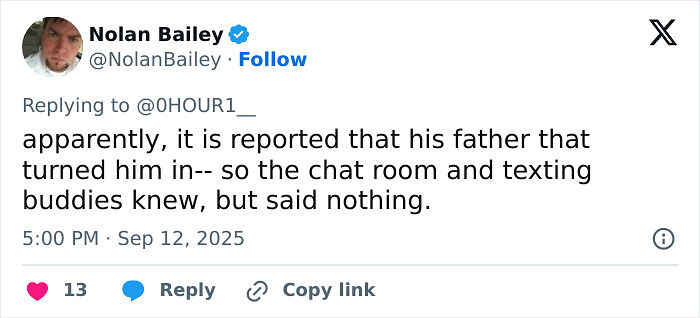 FBI Reveals Eerie Discord Messages Sent By Charlie Kirk Attack Suspect