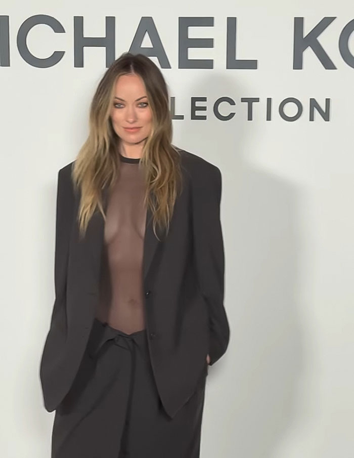 Olivia Wilde Goes Bra-Less And Flashes Her Toned Abs In Sheer Outfit At New York Fashion Week