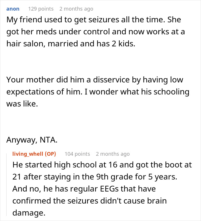 Guy Refuses To Look After &#8220;Disabled&#8221; Bro, Who&#8217;s Just Lazy, Entitled And Enabled By Mommy Dearest
