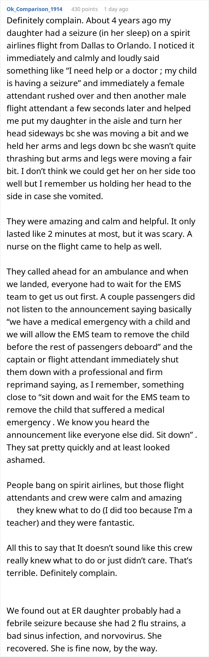 Passenger Horrified As Woman Has Seizure On Flight, Crew’s Response Sparks Online Debate