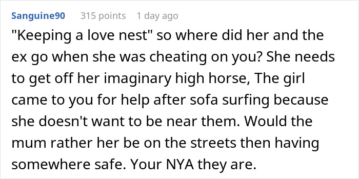 Mom Is Furious Ex Is Letting Stepdaughter Date And Have A “Love Nest” After Her Bio-Dad Said No