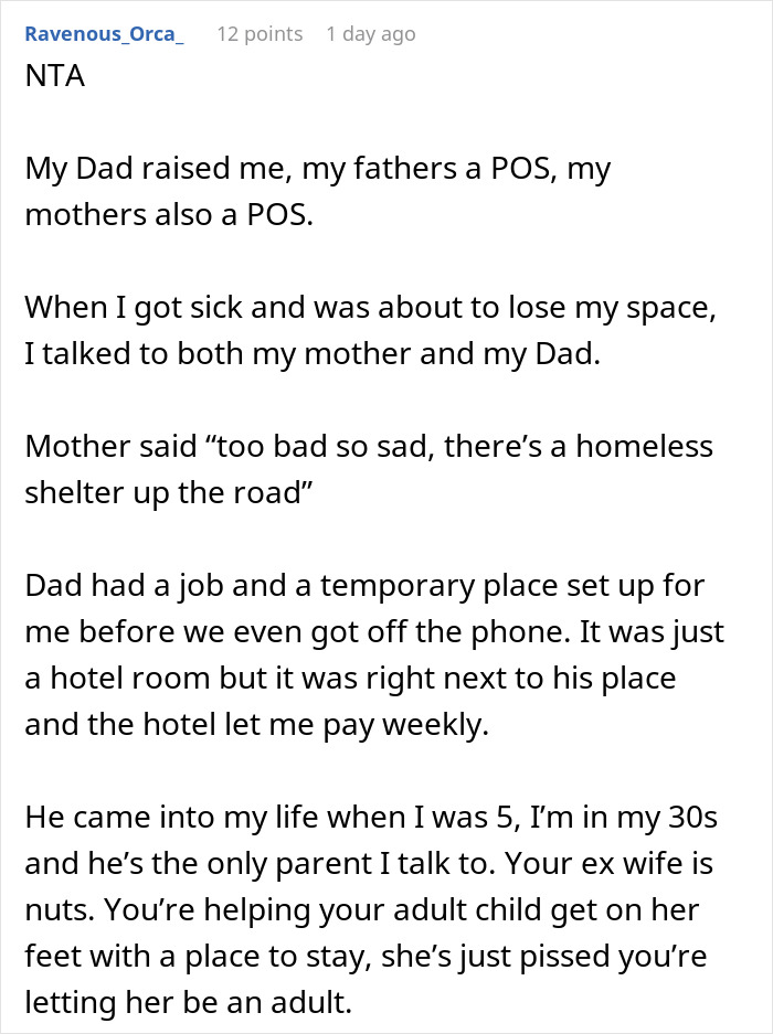 Mom Is Furious Ex Is Letting Stepdaughter Date And Have A “Love Nest” After Her Bio-Dad Said No