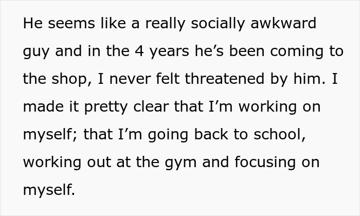 “All I Did Was Tell Him I Was Busy”: Customer Doesn’t Handle Employee’s Date Rejection Well