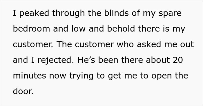 “All I Did Was Tell Him I Was Busy”: Customer Doesn’t Handle Employee’s Date Rejection Well