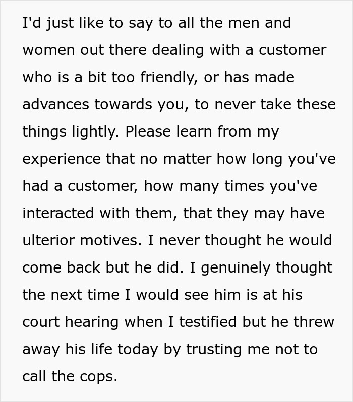 “All I Did Was Tell Him I Was Busy”: Customer Doesn’t Handle Employee’s Date Rejection Well