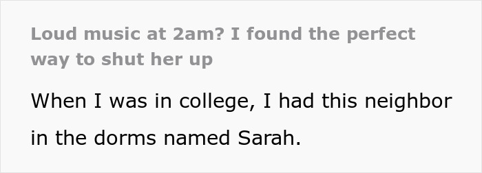 “Relax, It’s College”: Loud Neighbor Learns Lesson After Early-Morning Payback “Relax, It’s College”: Loud Neighbor Learns Lesson After Early-Morning Payback
