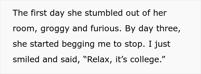“Relax, It’s College”: Loud Neighbor Learns Lesson After Early-Morning Payback “Relax, It’s College”: Loud Neighbor Learns Lesson After Early-Morning Payback