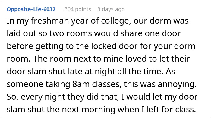 “Relax, It’s College”: Loud Neighbor Learns Lesson After Early-Morning Payback “Relax, It’s College”: Loud Neighbor Learns Lesson After Early-Morning Payback