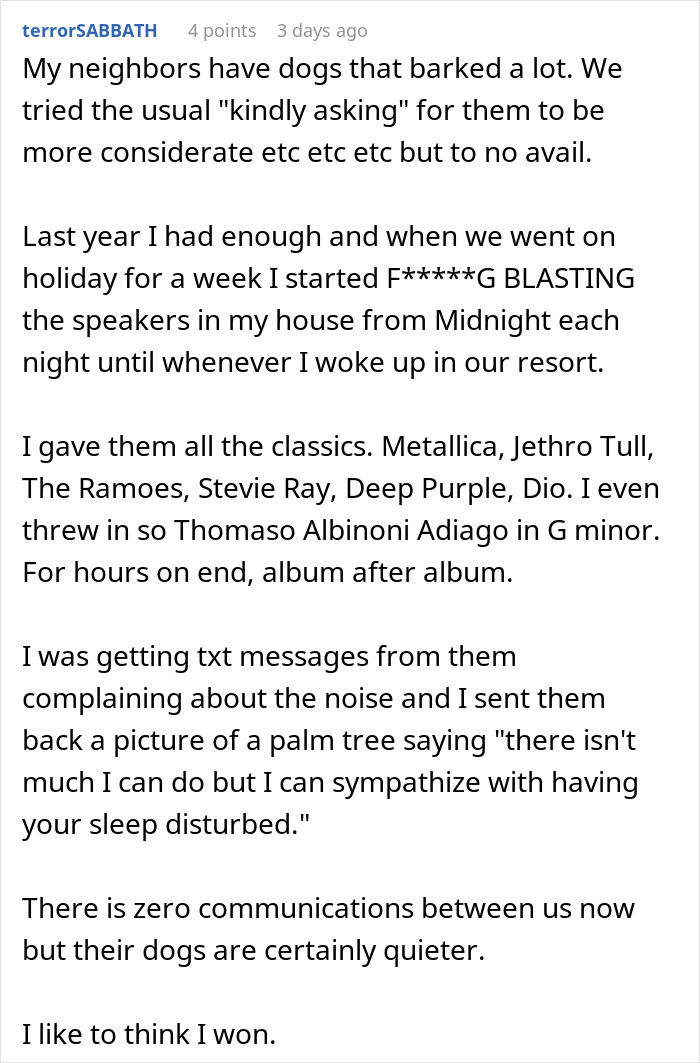 “Relax, It’s College”: Loud Neighbor Learns Lesson After Early-Morning Payback “Relax, It’s College”: Loud Neighbor Learns Lesson After Early-Morning Payback