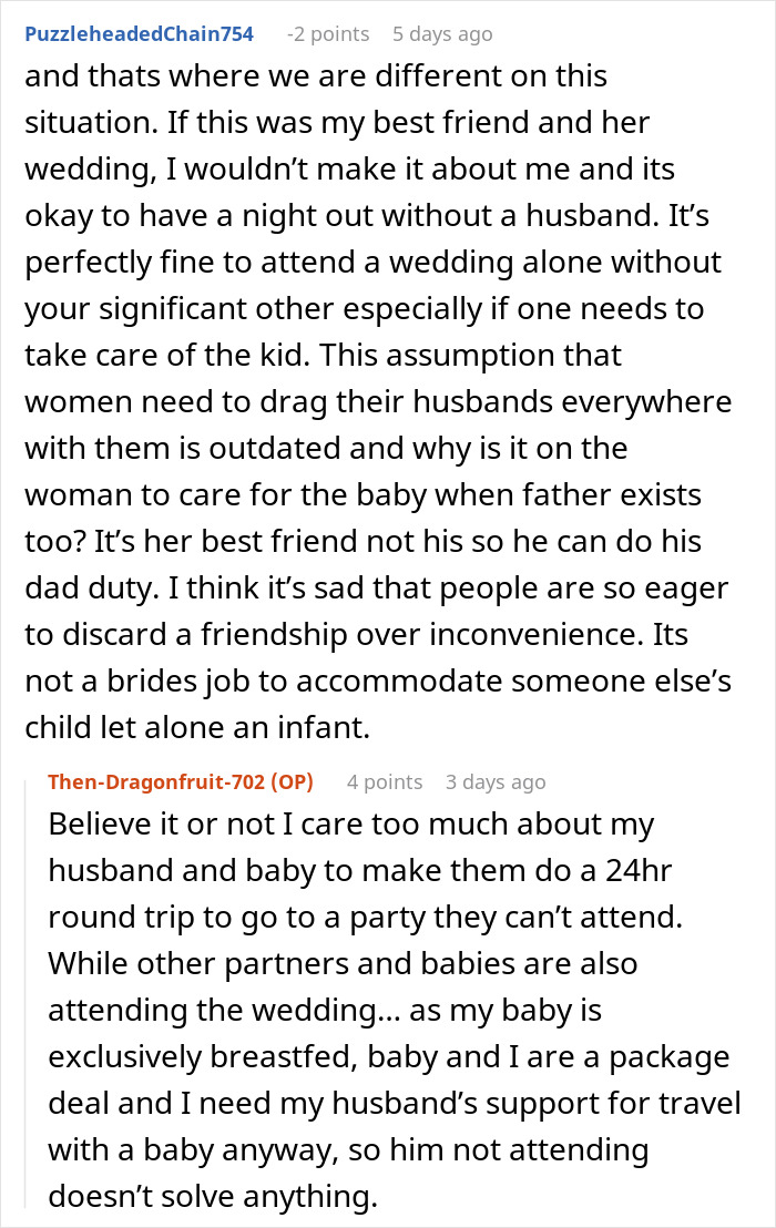 Friendship Gets Tested By Bride’s Rules After BFF Is Expected To Bring A Babysitter For Destination Wedding