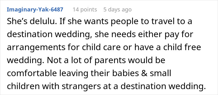 Friendship Gets Tested By Bride’s Rules After BFF Is Expected To Bring A Babysitter For Destination Wedding