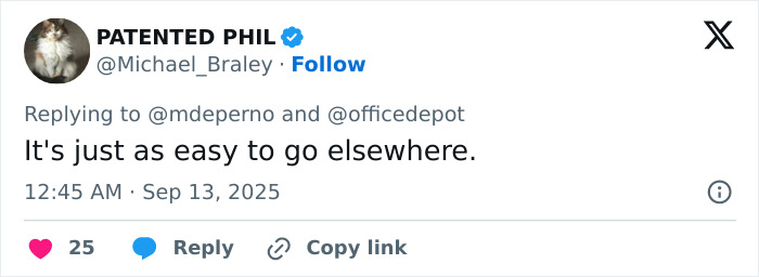 Office Depot Fires &#8216;Insensitive&#8217; Staffer After Refusing To Print Charlie Kirk Vigil Poster