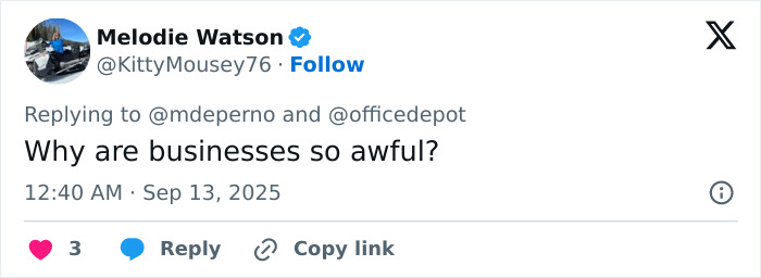 Office Depot Fires &#8216;Insensitive&#8217; Staffer After Refusing To Print Charlie Kirk Vigil Poster