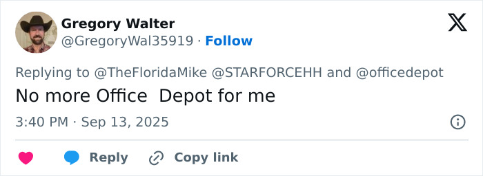 Office Depot Fires &#8216;Insensitive&#8217; Staffer After Refusing To Print Charlie Kirk Vigil Poster