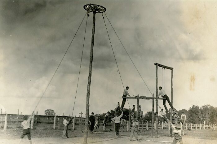 33 Historic Photos Of Playgrounds That Show How Being A Kid Back Then Was A Life Risk