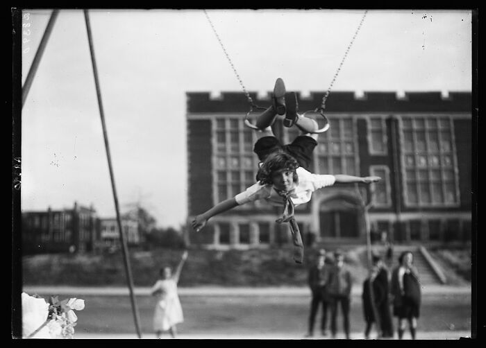 33 Historic Photos Of Playgrounds That Show How Being A Kid Back Then Was A Life Risk