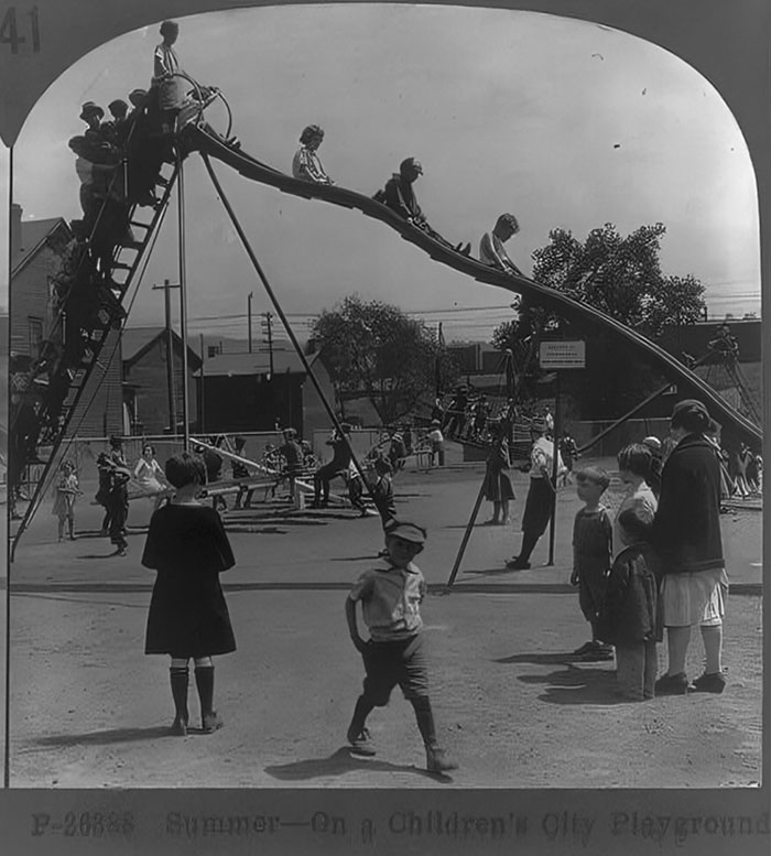 33 Historic Photos Of Playgrounds That Show How Being A Kid Back Then Was A Life Risk