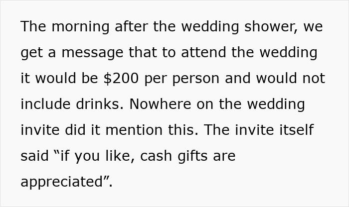 Bride Demands $200 From Friends After “Cheap” Wedding Shower Gifts Sparked Her Wrath