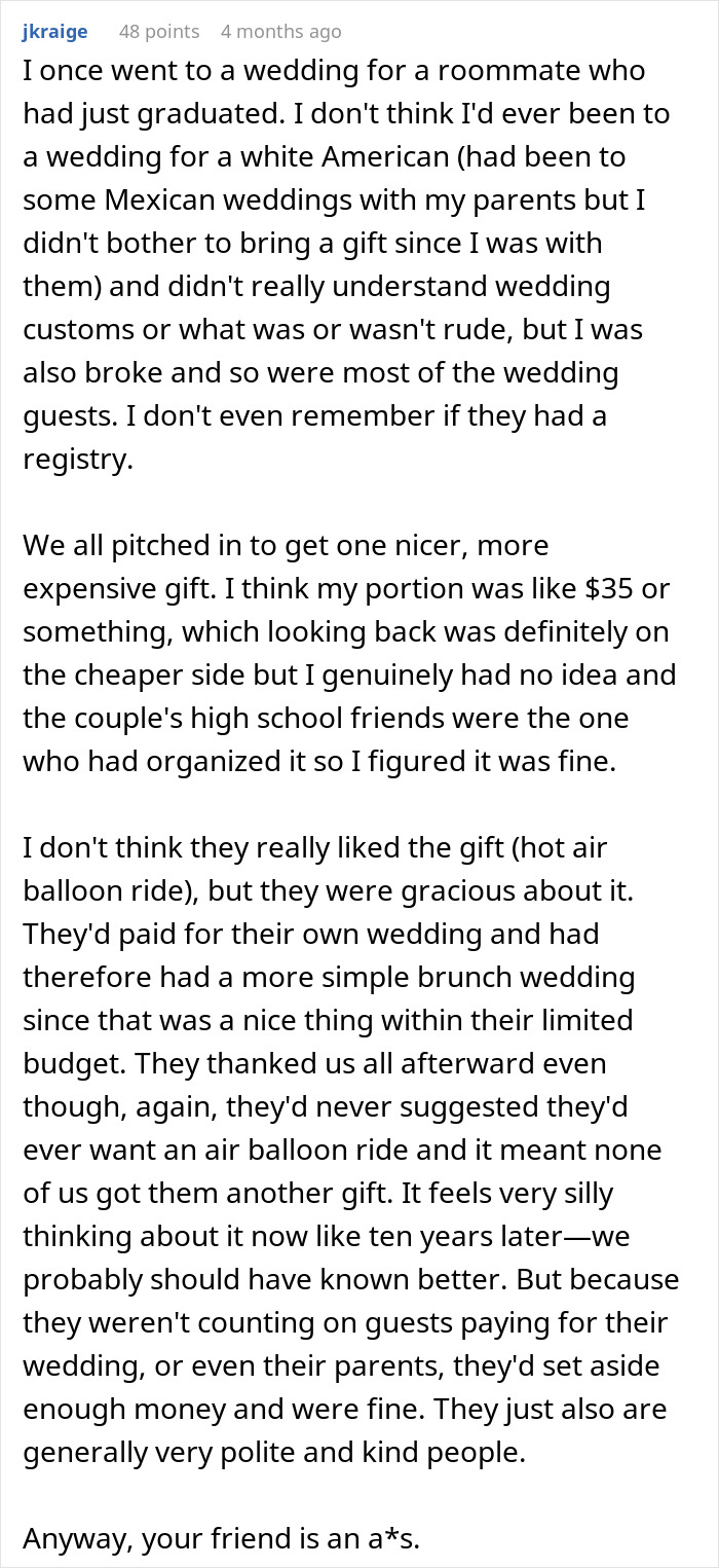 Bride Demands $200 From Friends After “Cheap” Wedding Shower Gifts Sparked Her Wrath