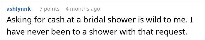 Bride Demands $200 From Friends After “Cheap” Wedding Shower Gifts Sparked Her Wrath
