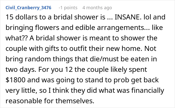 Bride Demands $200 From Friends After “Cheap” Wedding Shower Gifts Sparked Her Wrath