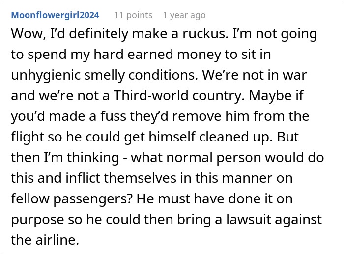 Passenger Describes Nightmare Flight After Seatmate Soils Himself Before Takeoff