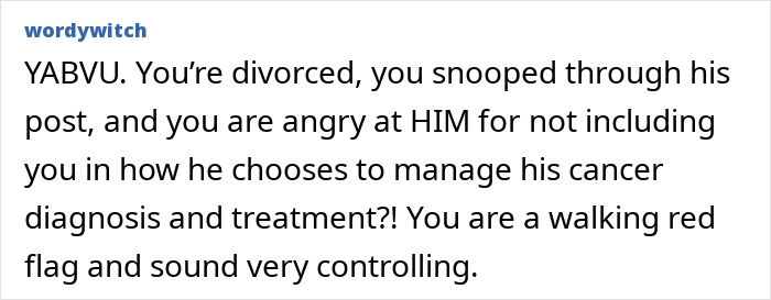 Ex-Husband Hides Stage 3 Prostate Cancer From Fam, Ex-Wife Learns Accidentally Through His Mail