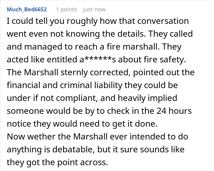 Landlords Call Fire Marshal To Prove Tenants Wrong About Broken Fire Alarm, Instantly Regret It
