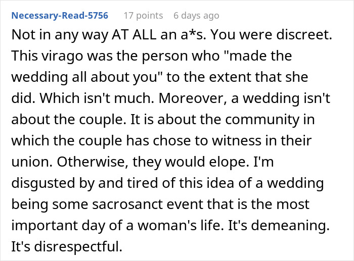 Woman Quietly Leaves A Wedding To Eat The ‘Safe’ Food She Brought, Gets Accused Of “Disrespecting The Caterer”