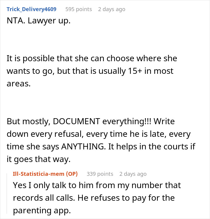 Dad Pays $300 Child Support, Feels He Can Control 10YO&#8217;s Whole Life, Mom Gives Him A Reality Check