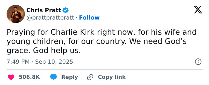 &#8220;Not Even Trying To Hide&#8221;: Chris Pratt Brutally Mocked Over Viral Clip After Charlie Kirk’s Passing