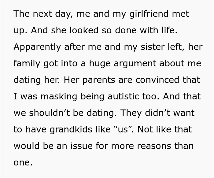 Man Accidentally Tanks Relationship After Joking With Autistic Sister At Dinner With GF’s Parents