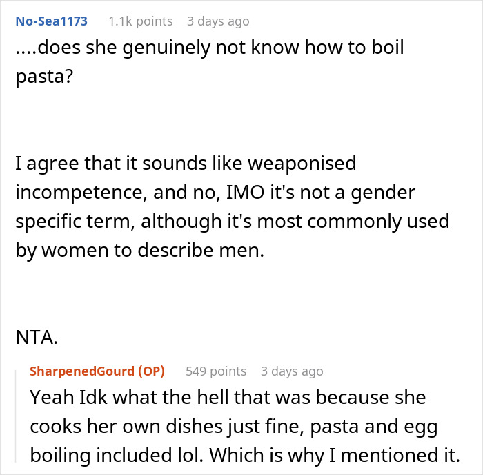 Husband Calls Out Wife For “Weaponized Incompetence,” Regrets It Instantly