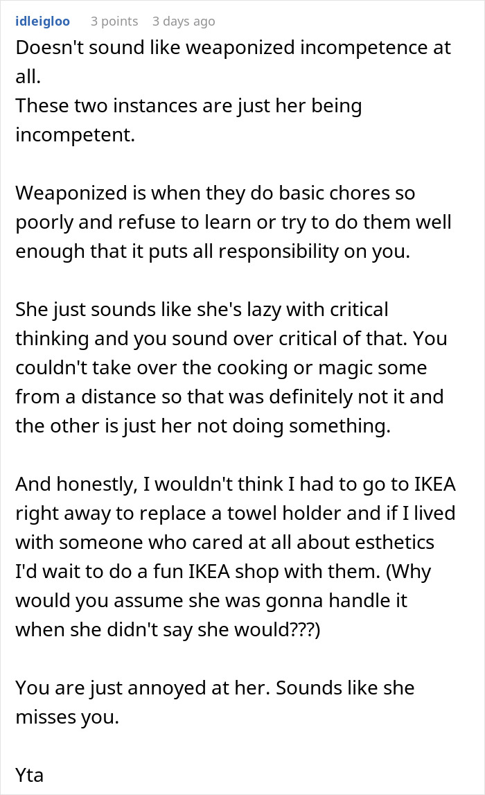 Husband Calls Out Wife For “Weaponized Incompetence,” Regrets It Instantly