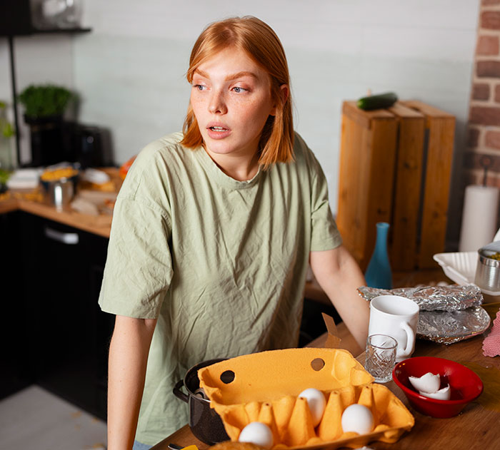Husband Upset After Wife Refuses To Help Change The Child While Cooking Dinner