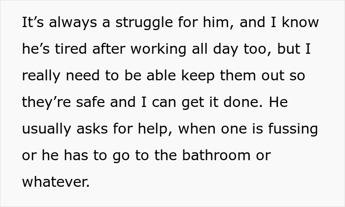 Husband Upset After Wife Refuses To Help Change The Child While Cooking Dinner