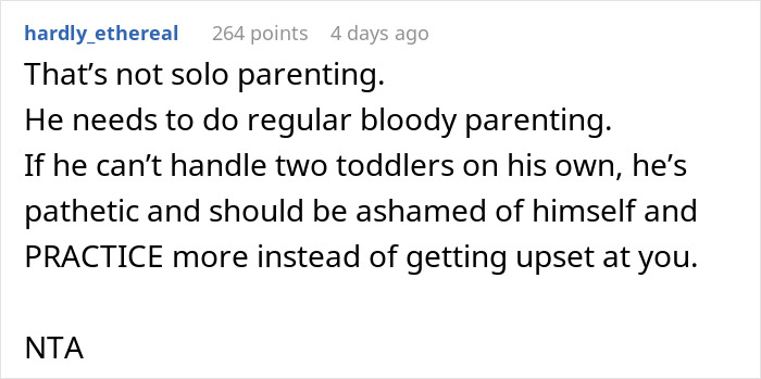 Husband Upset After Wife Refuses To Help Change The Child While Cooking Dinner
