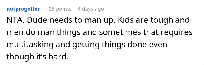 Husband Upset After Wife Refuses To Help Change The Child While Cooking Dinner