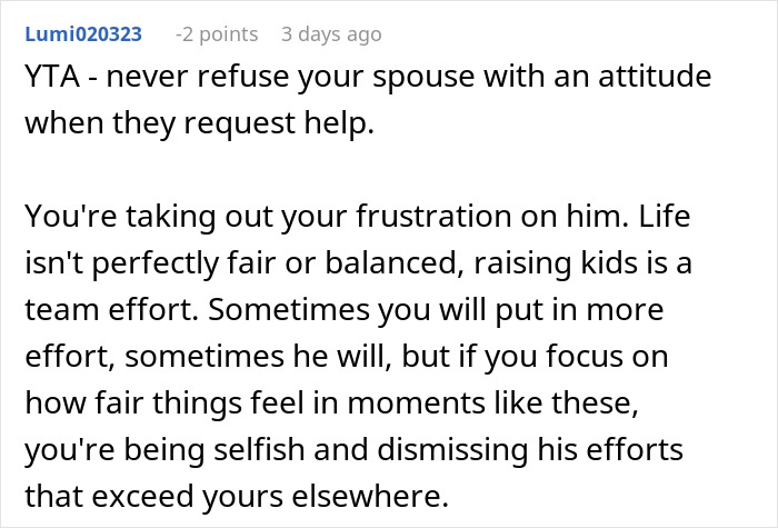 Husband Upset After Wife Refuses To Help Change The Child While Cooking Dinner