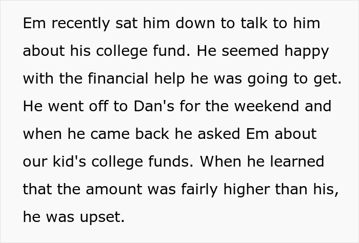 Man Accepts That Stepson Doesn’t Like Him, Refuses To Contribute To His College Fund
