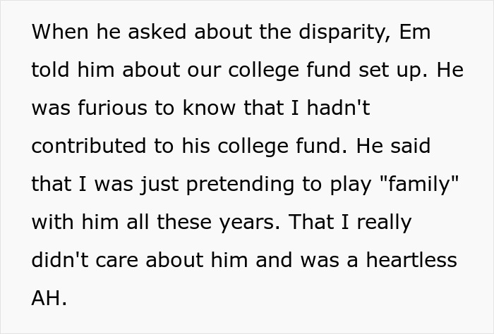 Man Accepts That Stepson Doesn’t Like Him, Refuses To Contribute To His College Fund