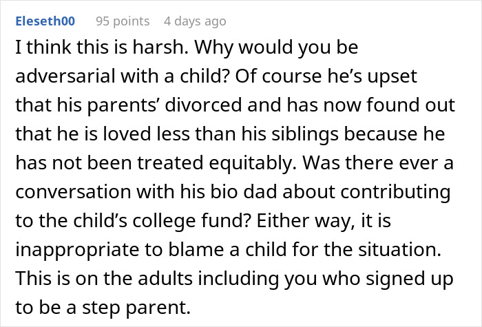 Man Accepts That Stepson Doesn’t Like Him, Refuses To Contribute To His College Fund