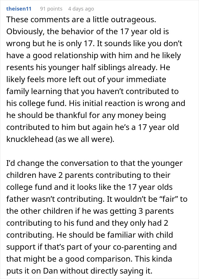Man Accepts That Stepson Doesn’t Like Him, Refuses To Contribute To His College Fund