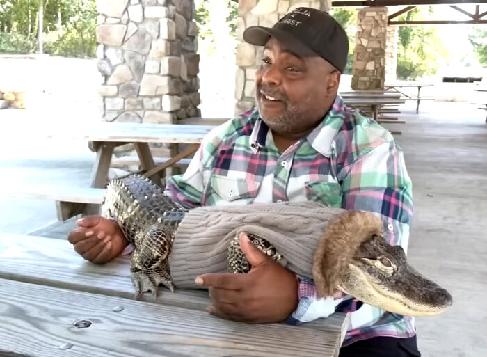 Guy Shops With Emotional Support Alligator For Years Until One Customer Complaint Gets It Banned