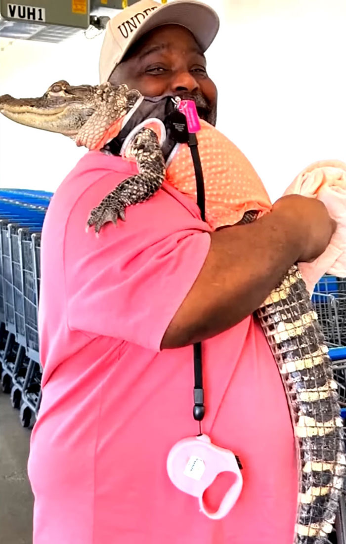 Guy Shops With Emotional Support Alligator For Years Until One Customer Complaint Gets It Banned
