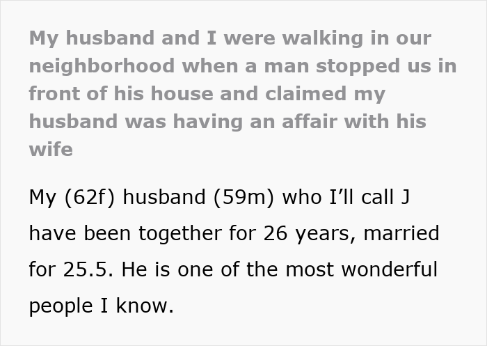 Couple Confronted On Walk As Elderly Neighbor Claims Guy Is Having An Affair With His Wife